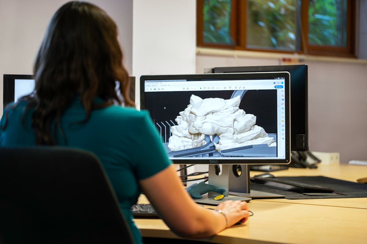 Graphic design creative workspace