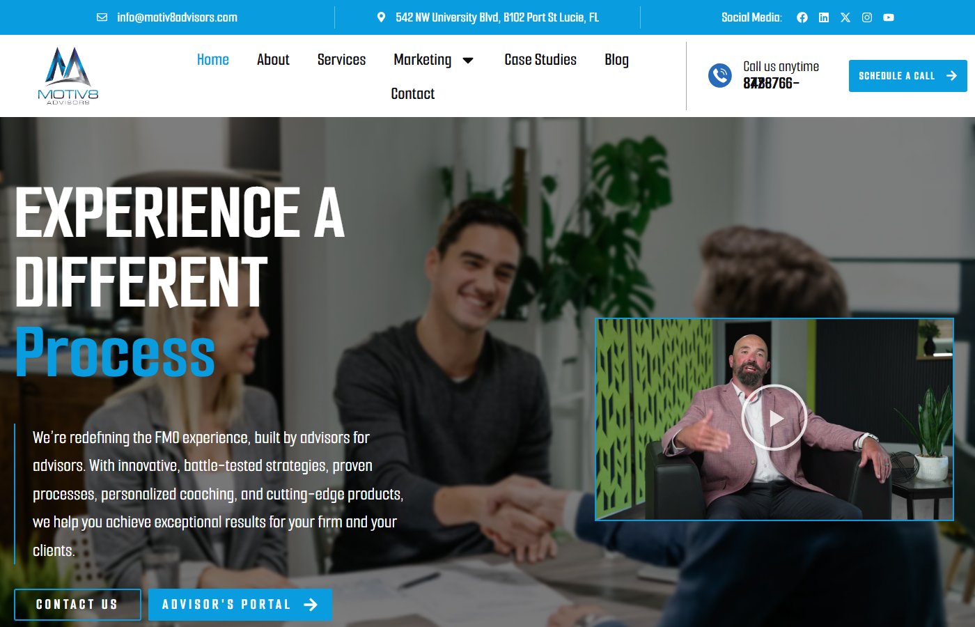Motiv8 Advisors website screenshot