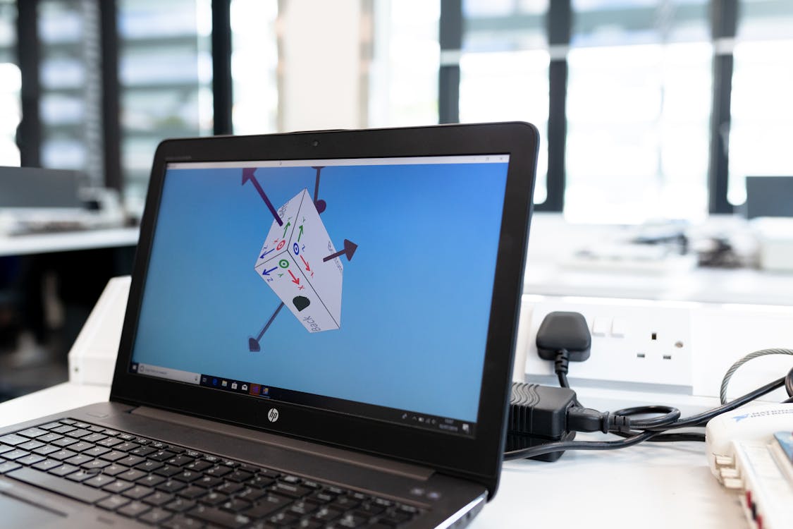 Wix website design displayed on a laptop